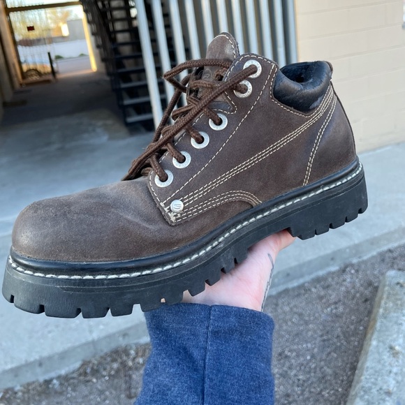 Y2K Chunky Platform Brown Skechers Boots - Picture 2 of 5